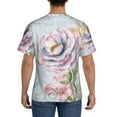 thumbnail image 2 of Naloa Vintage Rose Men's T-Shirt Sport T-shirt Men's Basic Tee Casual Men's Shirt, Round Neck, Short Sleeves - Medium, 2 of 5