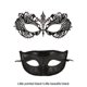 thumbnail image 3 of Monstrate Máscara facial de mascarada agradable para la piel de 2 piezas para bailes y fiestas Máscaras de mascarada Máscara de bola Máscara Kits de decoración para fiestas estilo 1, 3 of 6