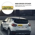 thumbnail image 3 of Reflective Car Stickers Reusable Safety Sign New Driver Rubber Magnet Film Student, 3 of 6
