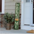 thumbnail image 2 of My Word! Welcome w/Holiday Bells Christmas Porch Board Welcome Sign & Porch Leaner for Front Porch Deck Patio or Wall - Indoor Outdoor Farmhouse Rustic Vertical Home Decor 8"x46.5", 2 of 5