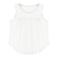 thumbnail image 4 of Tdoqot Girls Flowy Tank Tops- Soft Crewneck Sleeveless Casual Kids Summer Shirts White Size 10 Years, 4 of 6