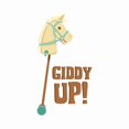 thumbnail image 2 of CafePress - Giddy Up! -  Round Wood Ornament 4", 2 of 2