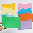 thumbnail image 5 of Giaone 100 Sheets Tabbed Index Cards 4 Colors Lined Index Cards Revision Cards, 5 of 16