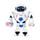 thumbnail image 3 of Robot de baile de música electrónica ligera, niños, caminar, bailar, cantar, musical, colorido, robot de juguete para niños Inevent FN0132-00B, 3 of 7