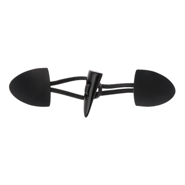 MesaSe 6 Pairs Leather Horn Toggle Closure Buttons Coat for Jacket Duffle Shawl Clothes