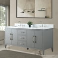thumbnail image 2 of Vanity Art 72” Double Sink Bathroom Vanity Cabinet with Engineered Marble Countertop, 2 of 12