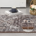 thumbnail image 4 of Medallion Rugs 8x10 Large Traditional Accent Carpet Non-Slip Floral Printed Floor Cover Stain-Resistant Oriental Low Pile Indoor Mat Dining Room Red, 4 of 8