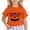 AB260 Orange, variant on Tisuna Girls Halloween T Shirts Kids Graphic Print Short Sleeve Crewneck Tops Girls Halloween Fashion T-Shirts Size 1-2 Years Orange