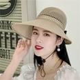 thumbnail image 7 of Shenmeida Women Sun Hat Foldable Sun Cap Summer Wide Brim Empty Top Beach Hollow Out Hat Headwear, 7 of 7
