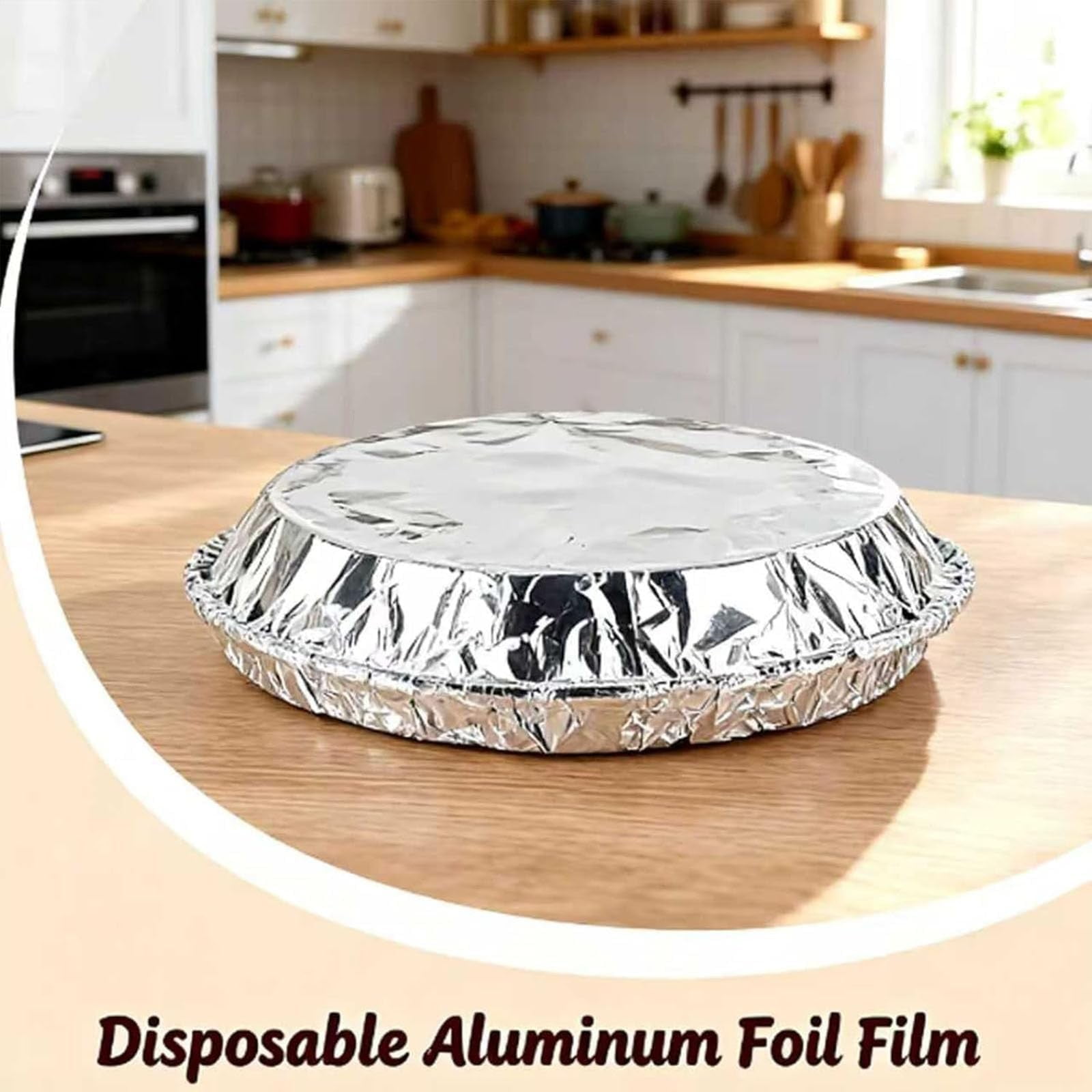 Reusable Thickened Aluminum Foil Food Covers Insulation Tin Foil Covers For Kitchen Keep Food Hot & Fresh Aluminum Foil Lids 20PCS Disposable Aluminum Foil Insulation Covers Food Grade Aluminum Foil