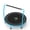 Black & Blue, variant on WOWLAND 3FT Toddler Trampoline with Handlebar for Age 1-6, Max Load 220LBS 36'' Indoor Mini Trampoline for Kids, Small Trampoline for Toddlers, Noise Free, Quick Assembly