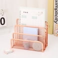 thumbnail image 4 of Desk Mail Organizer Metal Mesh Letter Sorter File Organizer with 3 Vertical Upright Compartments for Office Workspace Supplies, 4 of 7