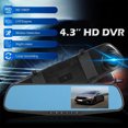 Rearview Mirror Car DVR Dual Dash 1080P HD Cam Camera Front Rear Video