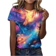 thumbnail image 3 of TaTaai Unisex Streetwear Essential: Galaxy Print Short Sleeve T-Shirt, Soft Cotton Crew Neck Loose Fit Tee for Men and Women Gift, 3 of 6