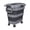 Dark Grey-23L, variant on TIOVERY Dog Food Storage Container, 10-20 lbs Airtight Collapsible Cat & Pet Dry Food Storage bin with Attachable Wheels (Dark Grey)