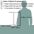thumbnail image 3 of Soporte para toallas de mano BathAce en forma de T de acero inoxidable 304, 3 of 9