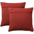 thumbnail image 3 of Life Styles Cotton Knitted 2Pack 18" x 18" set of 2 Red Indoor Throw Pillow, 3 of 5