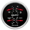 Autometer 1410 Designer Black Quad Gauge, 5", 240 Ohm Empty-33 Ohm Full, Electric
