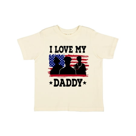 

Inktastic Military Dad I Love My Daddy Gift Toddler Boy or Toddler Girl T-Shirt