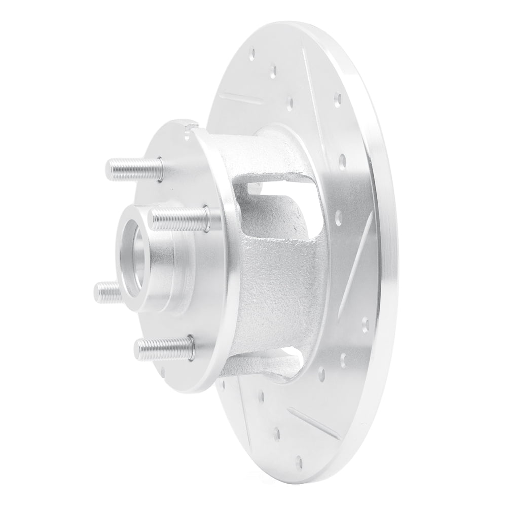 Dynamic Friction Company 631-47012R DFC Brake Rotor - Drilled And Slotted - Silver