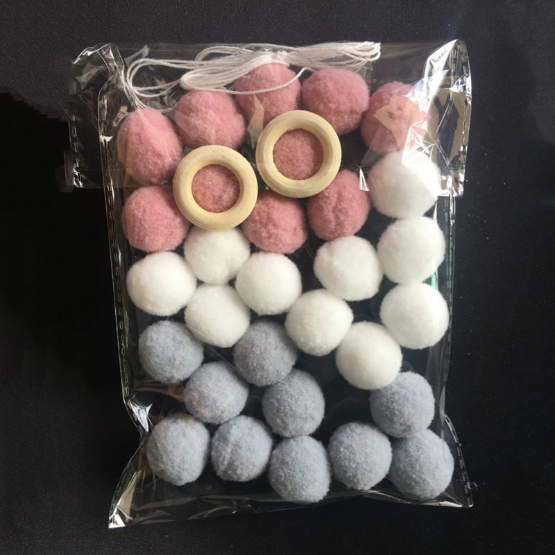 50Pcs 2cm Felt Balls Handmade Wool Felt Beads Pom Home Decoration DIY Craft 