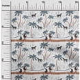 thumbnail image 1 of oneOone Organic Cotton Voile Fabric Tree|Leopard & Monkey Ikat Printed Fabric 1 Yard 42 Inch Wide, 1 of 4