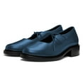 thumbnail image 2 of YDN Women Fashion Round Toe Lace Up Pumps Comfortable Bowtie Chunky Low Heels Business Shopping Daily Shoes Size 4 Blue, 2 of 4