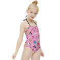 thumbnail image 3 of Hello Kitty Girls One Piece Swimsuits Hawaiian Summer Swimwear Beach Bathing Suit Outfits, 3 of 7