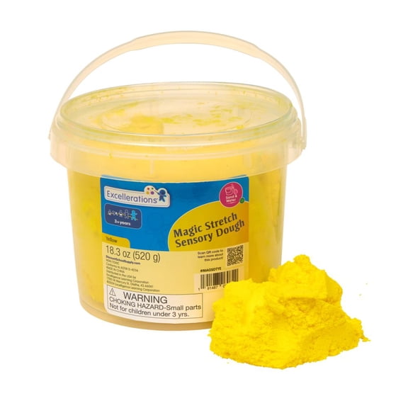 Excellerations Magic Stretch Sensory Dough Yellow