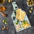 thumbnail image 5 of Saying Cutting Board, Sunshine Inscription over Big Retro Dotted Background Wisdom Life Message Print, Tempered Glass Cutting and Serving Board, Wine Bottle Shape, White Yellow, by Ambesonne, 5 of 5
