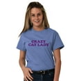 thumbnail image 3 of Crazy Cat Lady Pet Mom Cute Funny Women's Graphic T Shirt Tees Brisco Brands S, 3 of 6