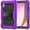 Purple + Black, variant on ELEHOLD Rugged Hybrid Case for Lenovo Tab M9 (2023) 9.0" Three-Layer Protection with Built-in Screen Protector 360° Rotating Kickstand Handstrap Adjustable Shoulder Strap Shockproof Case,Black