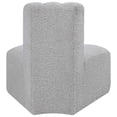 thumbnail image 3 of Meridian Furniture Arc Grey Boucle Fabric Reverse Corner, 3 of 8