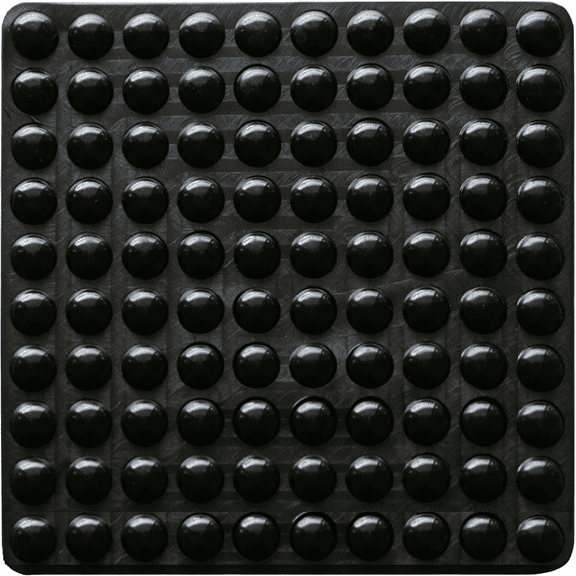 HEZIFQ Adhesive Bumper Pads- Sound Dampening Transparent Rubber Feet for Cabinet Doors,Drawers,Glass Tops,Picture Frames,Cutting Boards 100Pcs (Hemispherical Black )