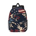 thumbnail image 1 of Disketp Patriotic Bulldog Art Mochila Escolar de 15 Pulgadas, Mochila Ligera para Estudiantes, Viajes y Trabajo, Cómoda y Resistente para el Uso Diario, 1 of 6