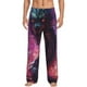 thumbnail image 1 of Fotbe Neon Futuristic Dragon Pantalones de Pijama para Hombre, Pantalones de Dormir, Pantalones de Casa con Cintura Ajustable y Bolsillos-Medium, 1 of 6