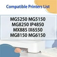 thumbnail image 2 of Compatible PGI-525 CLI-526 25ML Ink Cartridges Replacement for Canon MG5250 MG5150 MG8250 IP4850 MX885 IX6550 MG8150 MG6150 Printers, 2 of 7