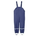 thumbnail image 2 of TOOYOU Boys Girls Romper Toddler Water Proof Rain Pants Dungarees Windbreak Cute Suspender Trousers Pants For Boys And Girls Children Fashion Rain Wear Dark Blue Size 6-7 Years, 2 of 8