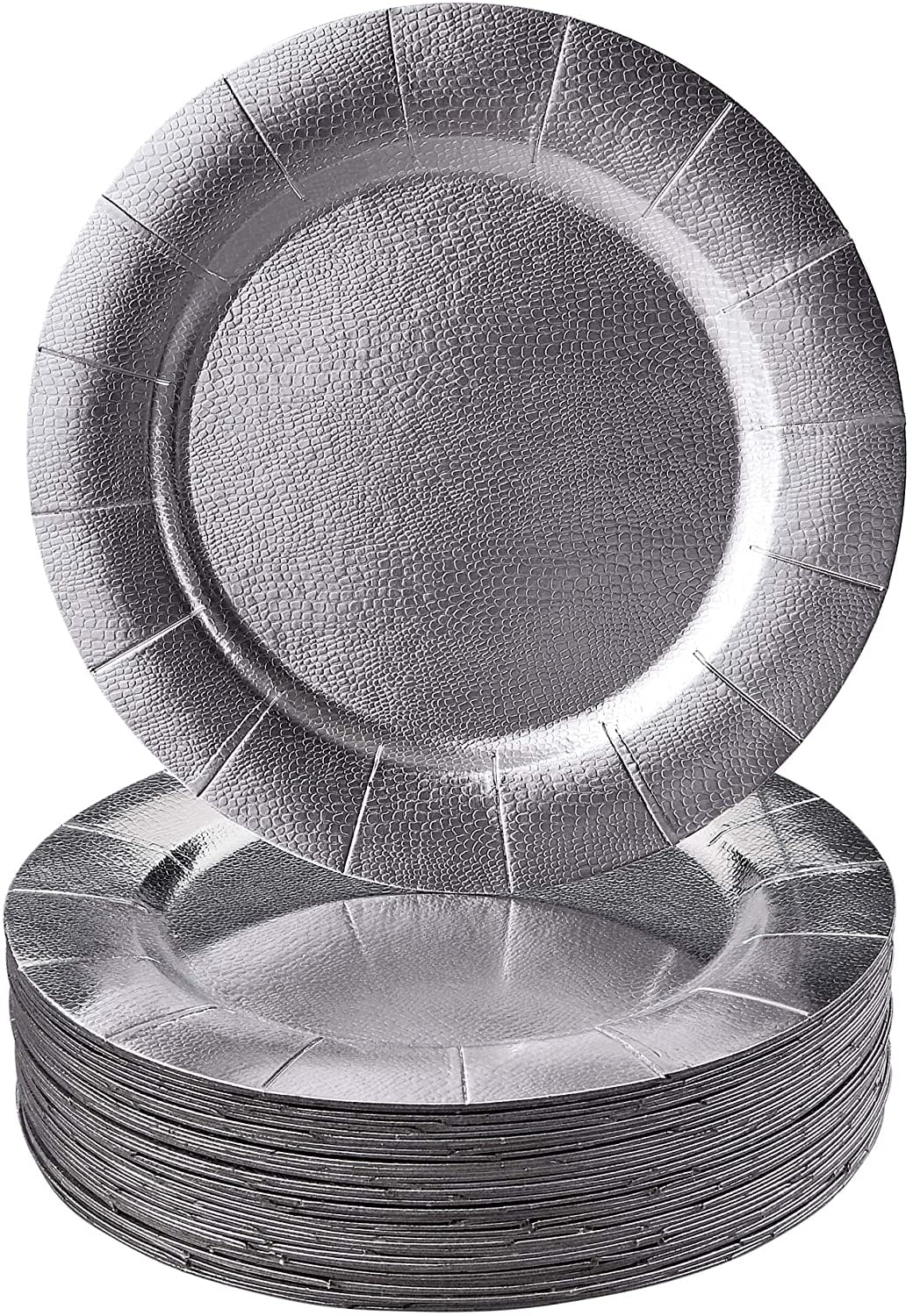 Elegant Disposable Charger Plates For Party (10 Piece) Heavy Duty