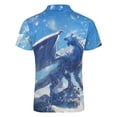 thumbnail image 5 of Ice Dragon Men Zipper T-shirt Summer Casual Short Sleeve T-shirt Top, 5 of 7