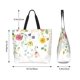thumbnail image 5 of Fotbe Wildflowers Bolsa Tote Estética de Lona con Estampado para Mujer - Bolsa Reutilizable de Hombro Casual para Vacaciones, Compras, Trabajo y Gimnasio, 5 of 8