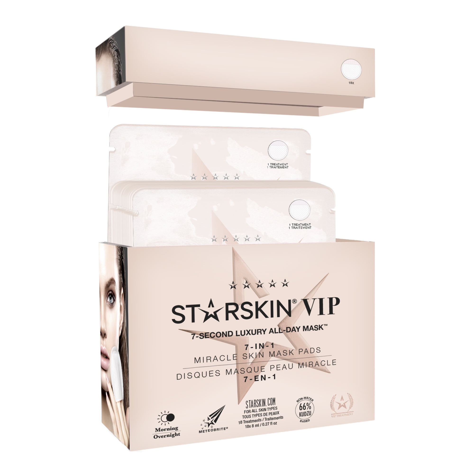 Starskin 7-Second Luxury All-Day Face Mask, 18 pack