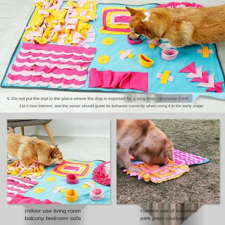 Forage Snuffle Mat for dogs cats small pets / Handmade Enrichment Toy /  Nose Work / Sniffing Mat