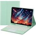 thumbnail image 1 of Funda con teclado táctil para iPad 9.7 2018/2017 / iPad Air 2 / iPad Air con portalápices - Teclado Bluetooth táctil magnéticamente desmontable, 1 of 7