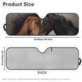 thumbnail image 7 of Yuyamidu Horse Windshield Sun Shade for Jeep Wrangler JL 2/4 Door, Foldable Front Window Sunshade for 2024 2025 Jeep Wrangler 4XE, 7 of 7