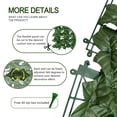 thumbnail image 4 of Artificial Ivy Privacy Fence Screen, 4x20 Feet Realistic UV-Anti Faux Ivy Hedge Panel,Indoor and Outdoor Decor for Patio, Garden, Balcony, and Fence Cover, 4 of 8
