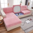 thumbnail image 1 of 2024 Soft Velvet Sofa Seat Cushion Cover - Stretch Non-Slip Sofa Cover Couch Cushion Covers for Sectional Sofa L Shape  Sofa Cushion Slipcover Furniture Protection (Grey  Large Single Sea, 1 of 11