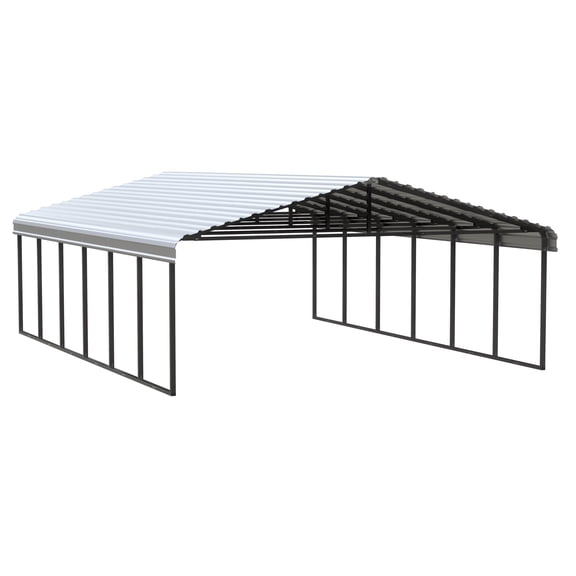 Arrow 20 x 29 x 9 ft Eggshell Carport