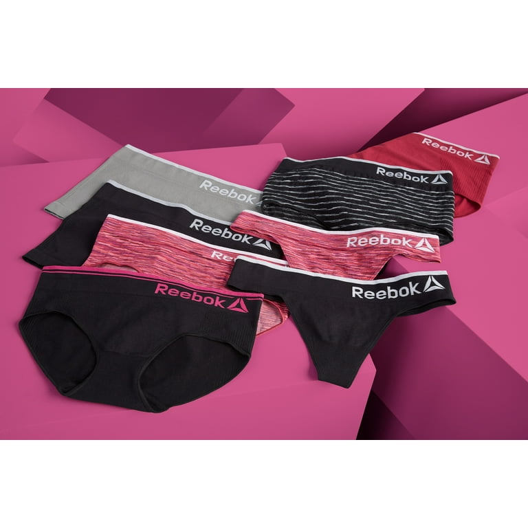 Reebok Women’s Underwear – Seamless Hipster Briefs (6 Pack) : :  Clothing, Shoes & Accessories