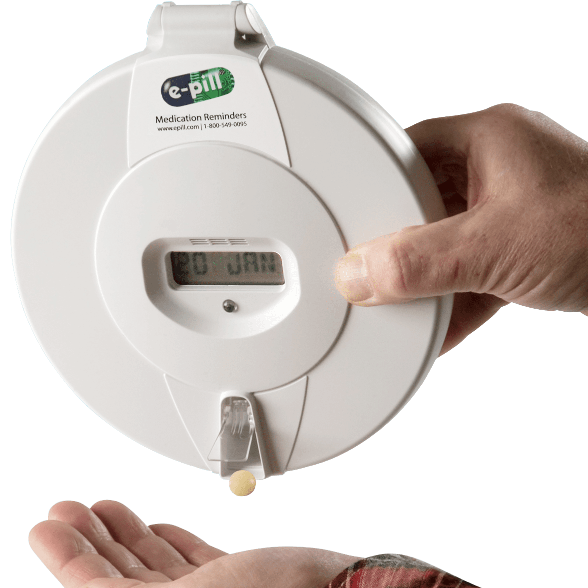 epill MedTime Pro Advanced Locked Automatic Pill Dispenser White